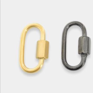 Carabiner for paperclip necklace or bracelet